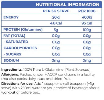 100% Pure L-Glutamine