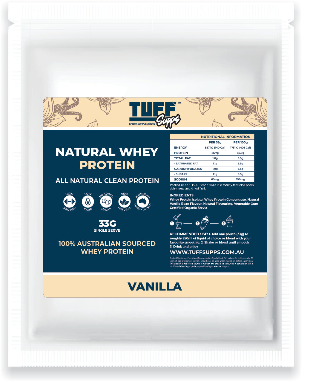 Natural Whey Protein Blend -Sample